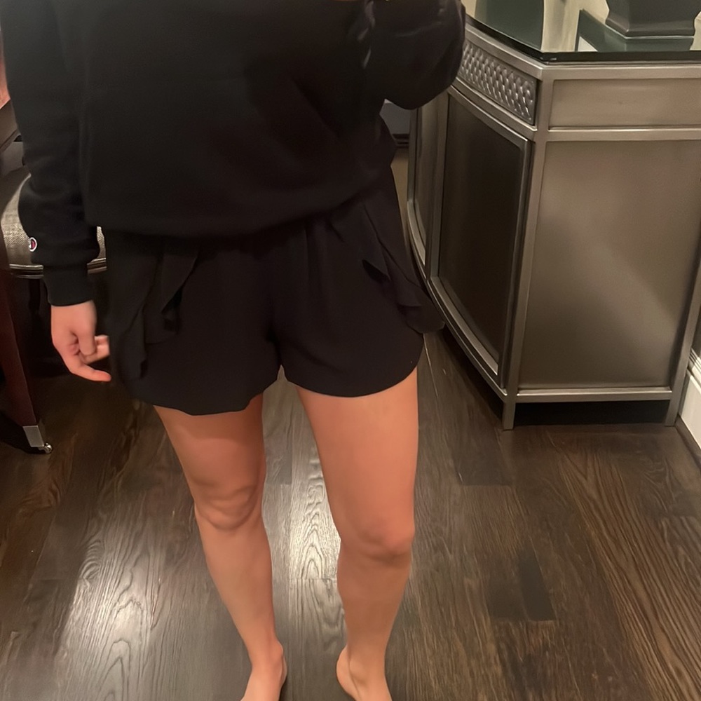 Black Ruffle Shorts - Picture 6 of 6